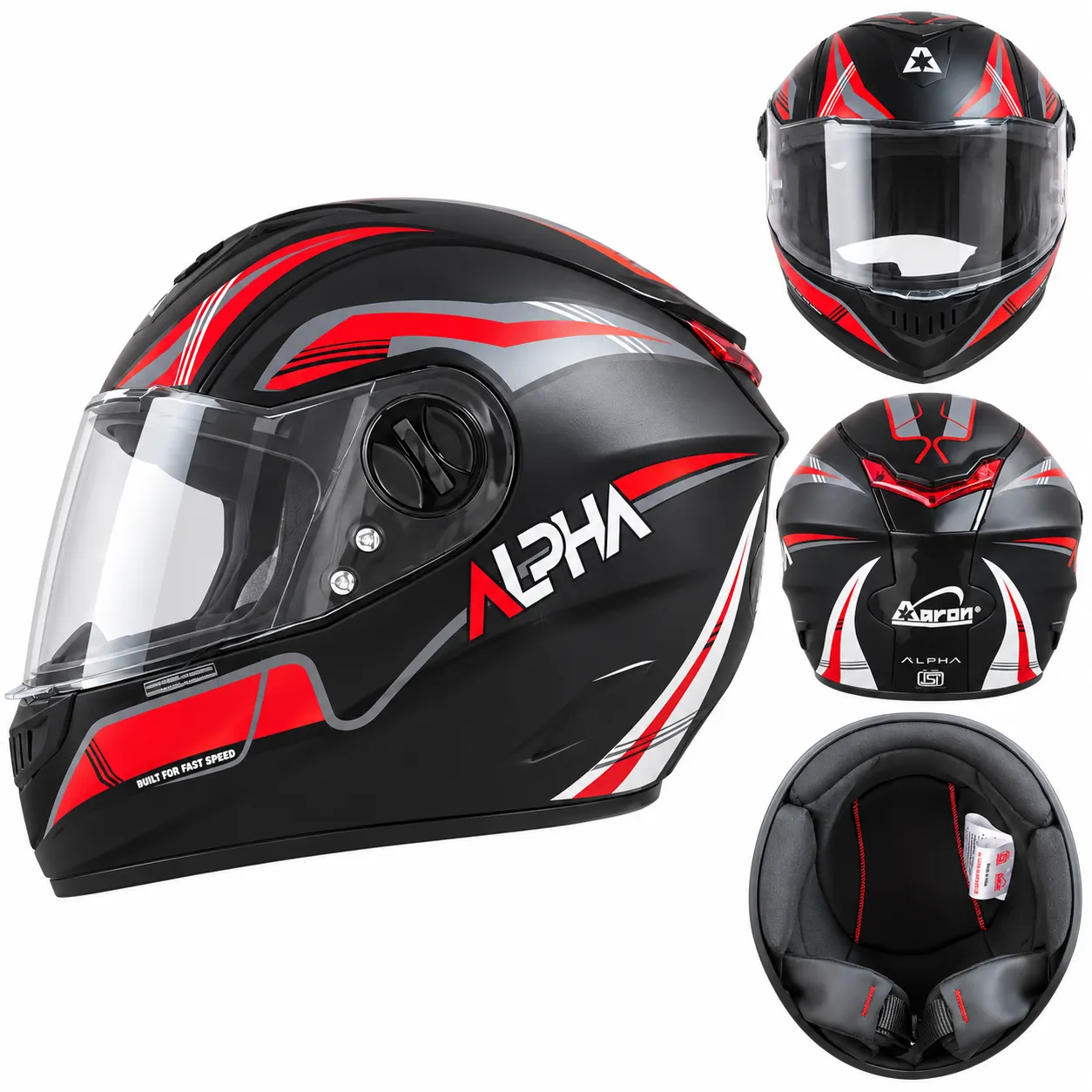 Alpha Full Face Rider Helmet