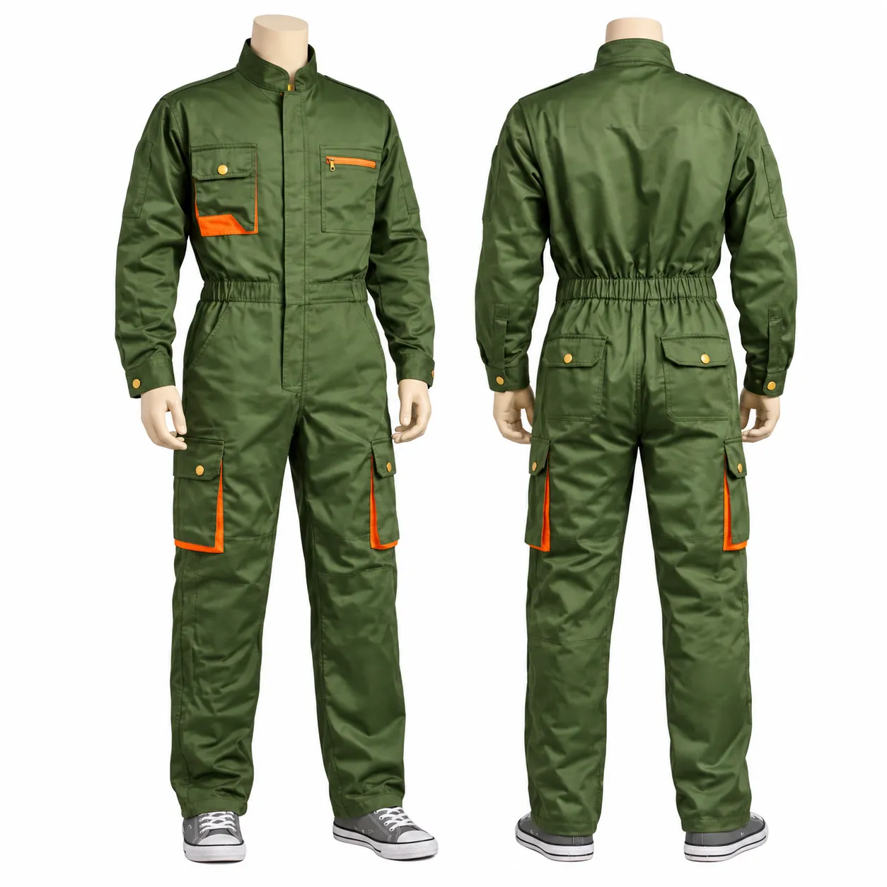 Power/Cargo Cotton Twil Overall - Green