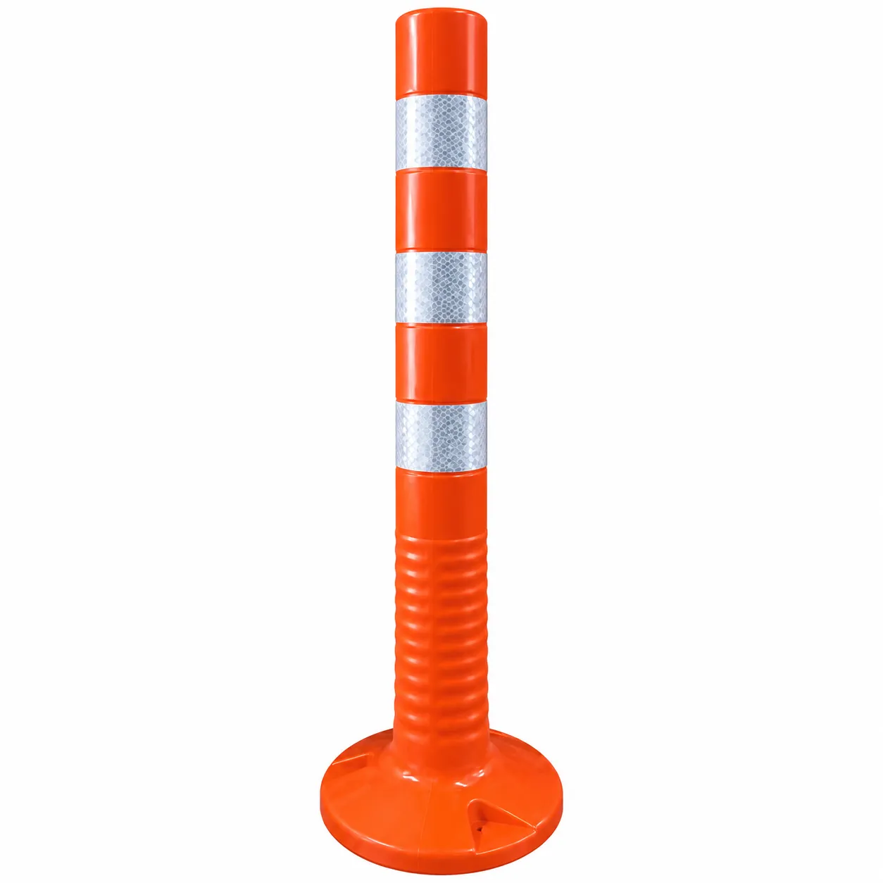 75 cm High-Visibility Delineator PU Pole – Red/Grey