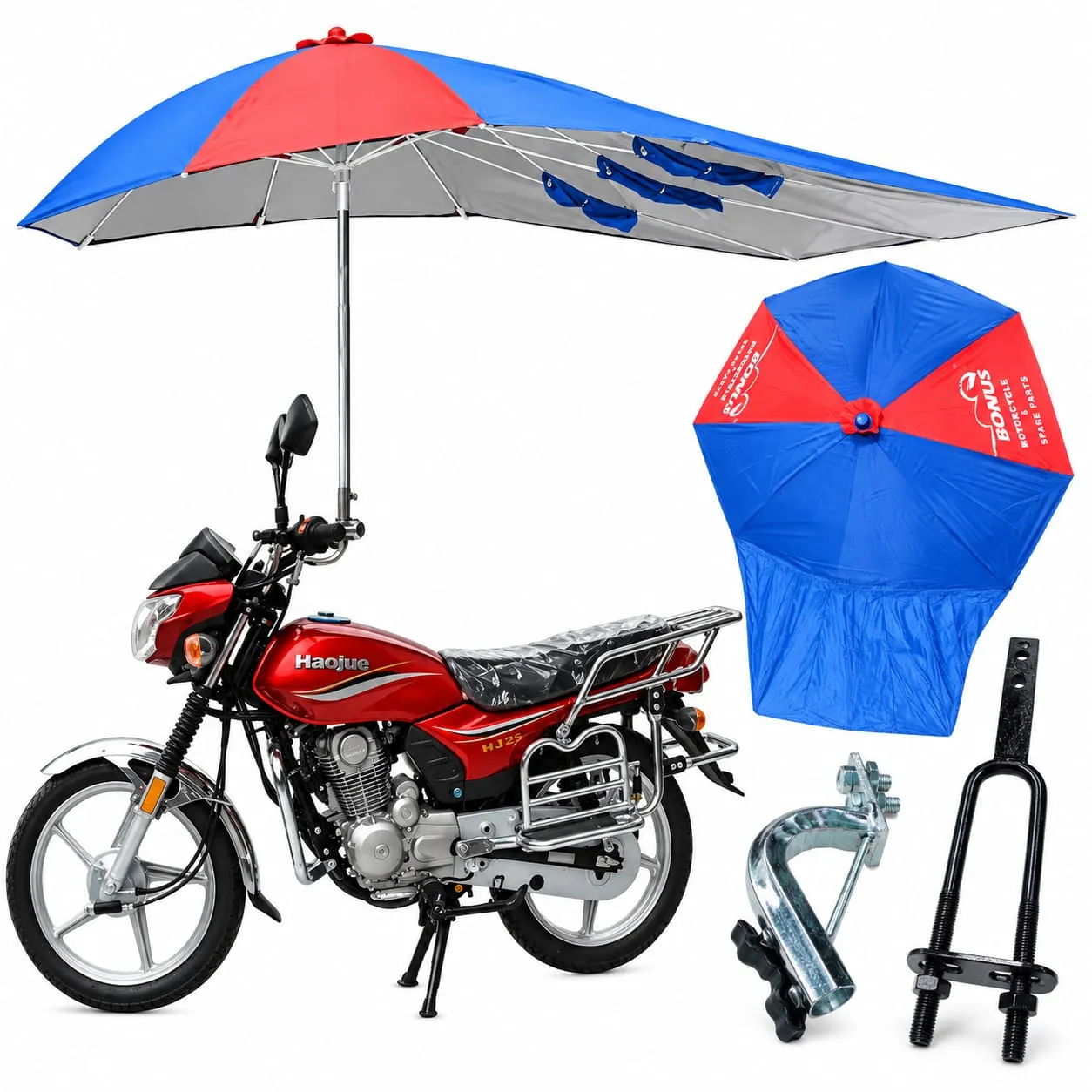 Motorcycle Umbrella – Rain & Sun Protection for motorcycle and boda boda riders