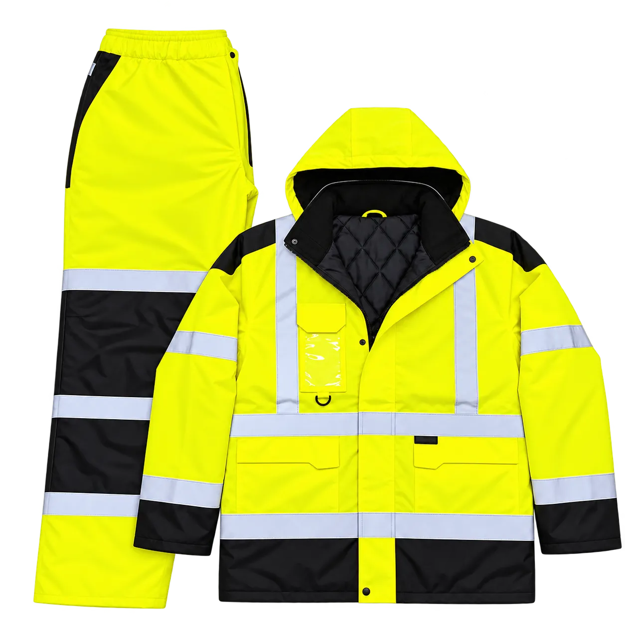 High-Visibility Waterproof Eskimo Safety Suit – Jacket & Trousers