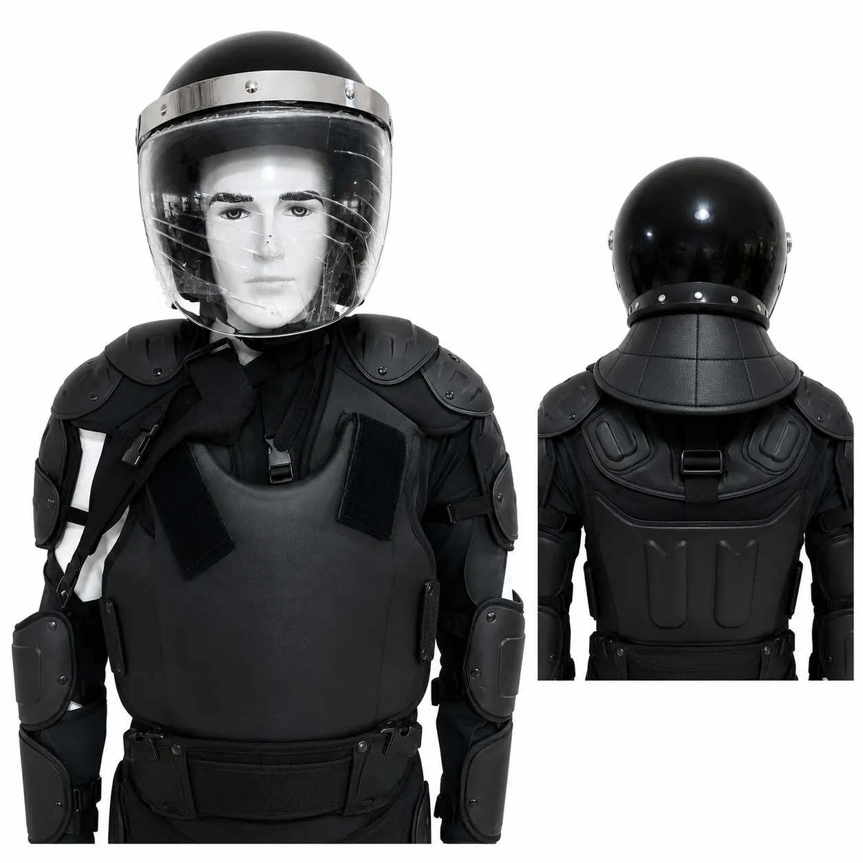 Anti-Riot Helmet with Shield and Safety Belt – Black in Kenya - Reenka Safety