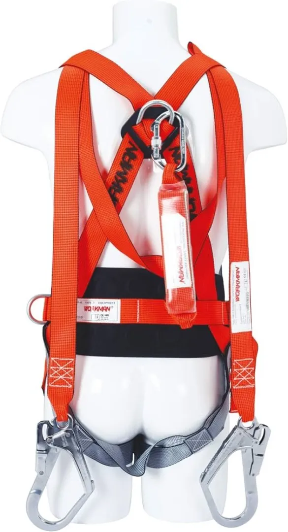Workman Full Body Harness with Double Hook Lanyards in Kenya - Reenka Safety