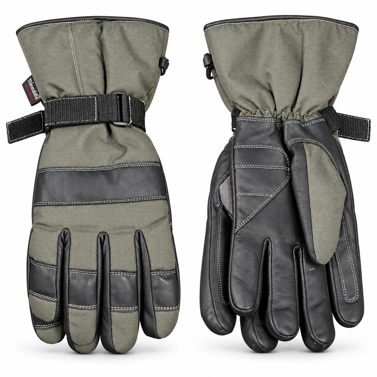 Black/Green Rider Gloves