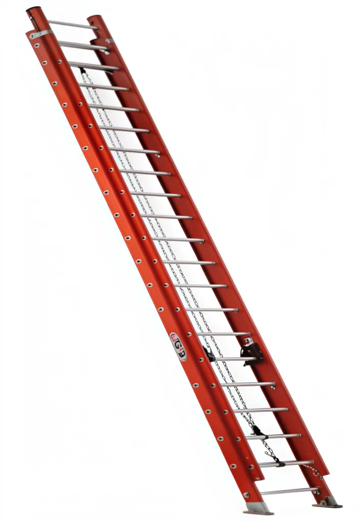 2 x 20 Step Extendable Fibreglass Ladder