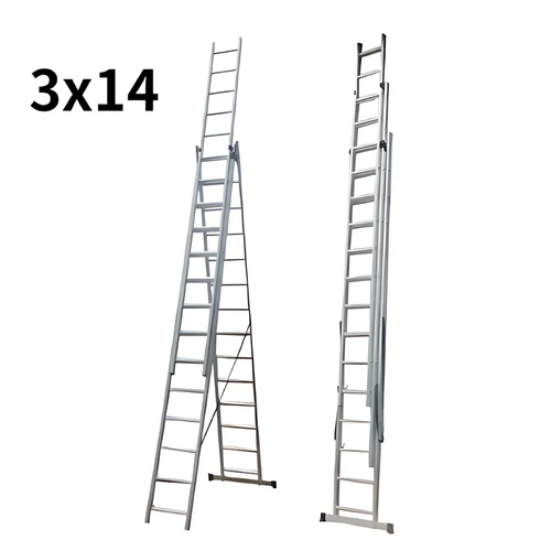 3 x 14 Step Triple Extendable Ladder in Kenya - Reenka Safety
