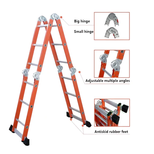 4 x 5 Step Folding Fibreglass Ladder in Kenya - Reenka Safety