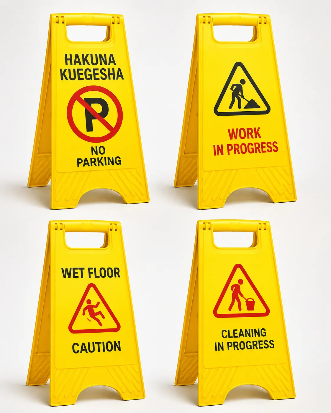 Foldable Warning Signs – Light Duty and Heavy Duty in Kenya - Reenka Safety