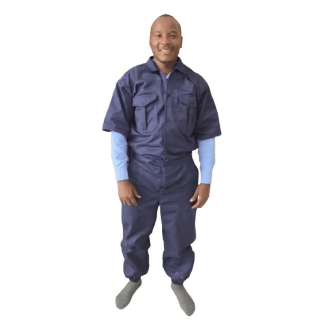Short Sleeve Cotton Overall in Kenya - Reenka Safety