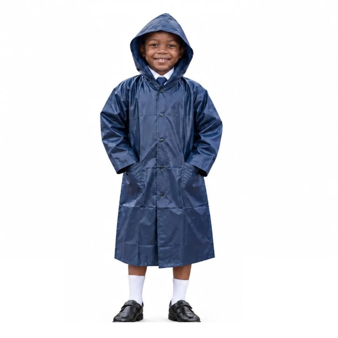 Navy Blue Kids Rain Coat