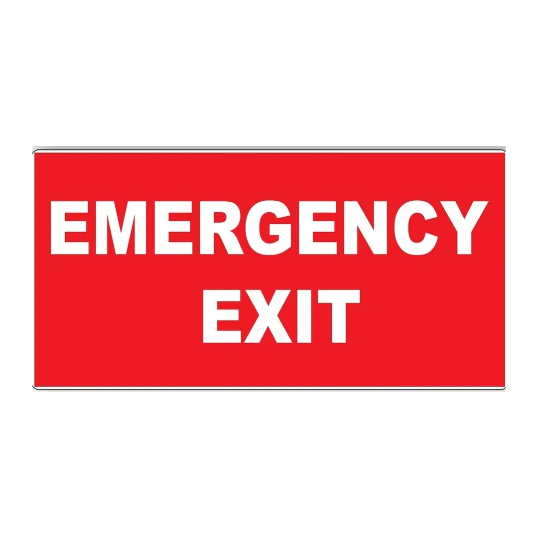 Emergency Exit Sign