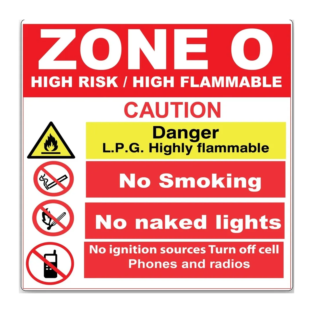 Zone 0 Hazard Sign