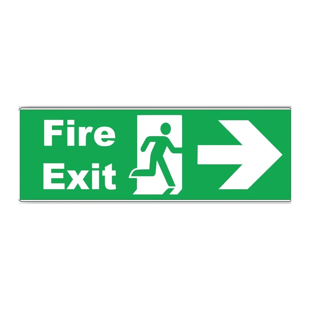 Fire Exit Right Sign