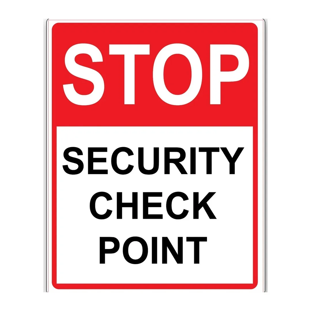 Security Check Point Sign