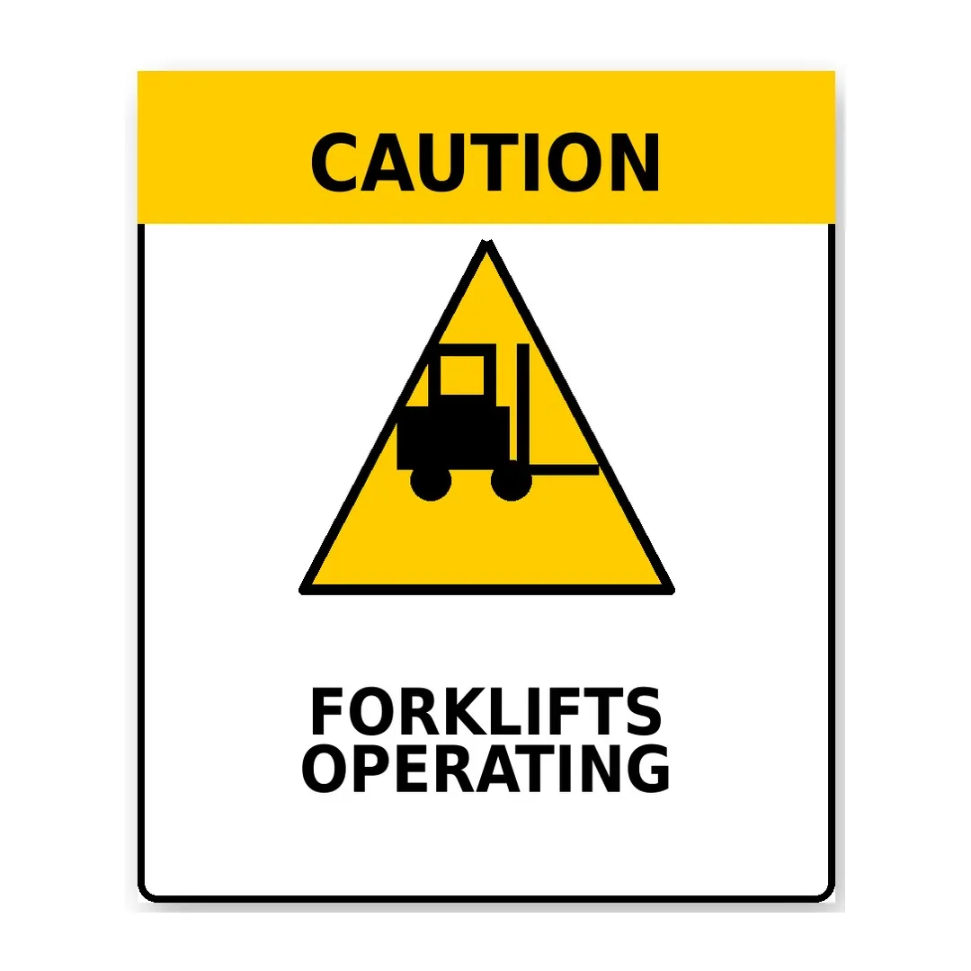 Forklift Warning Sign