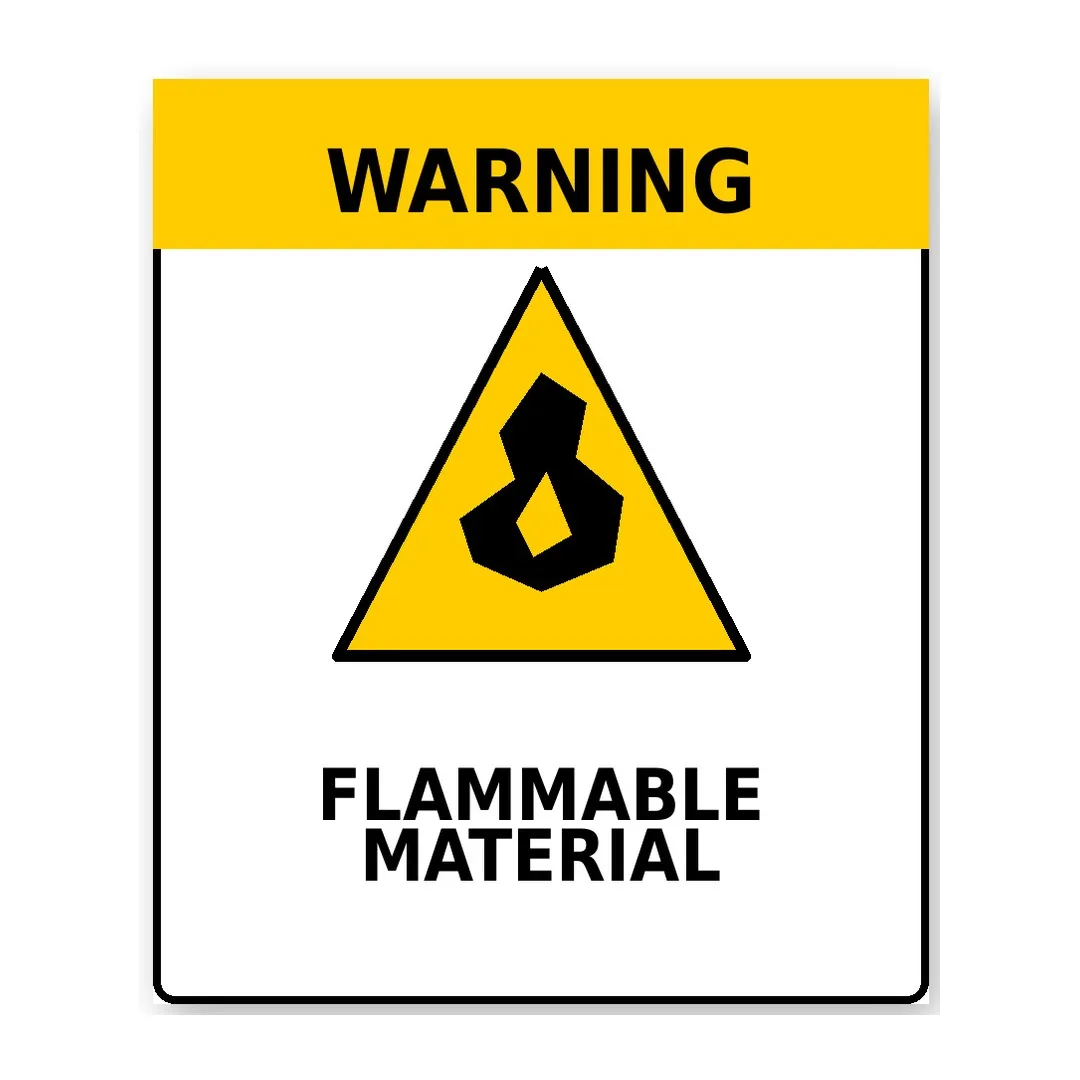 Flammable Material Sign