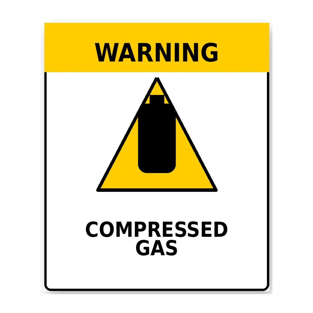 Compressed Gas Sign
