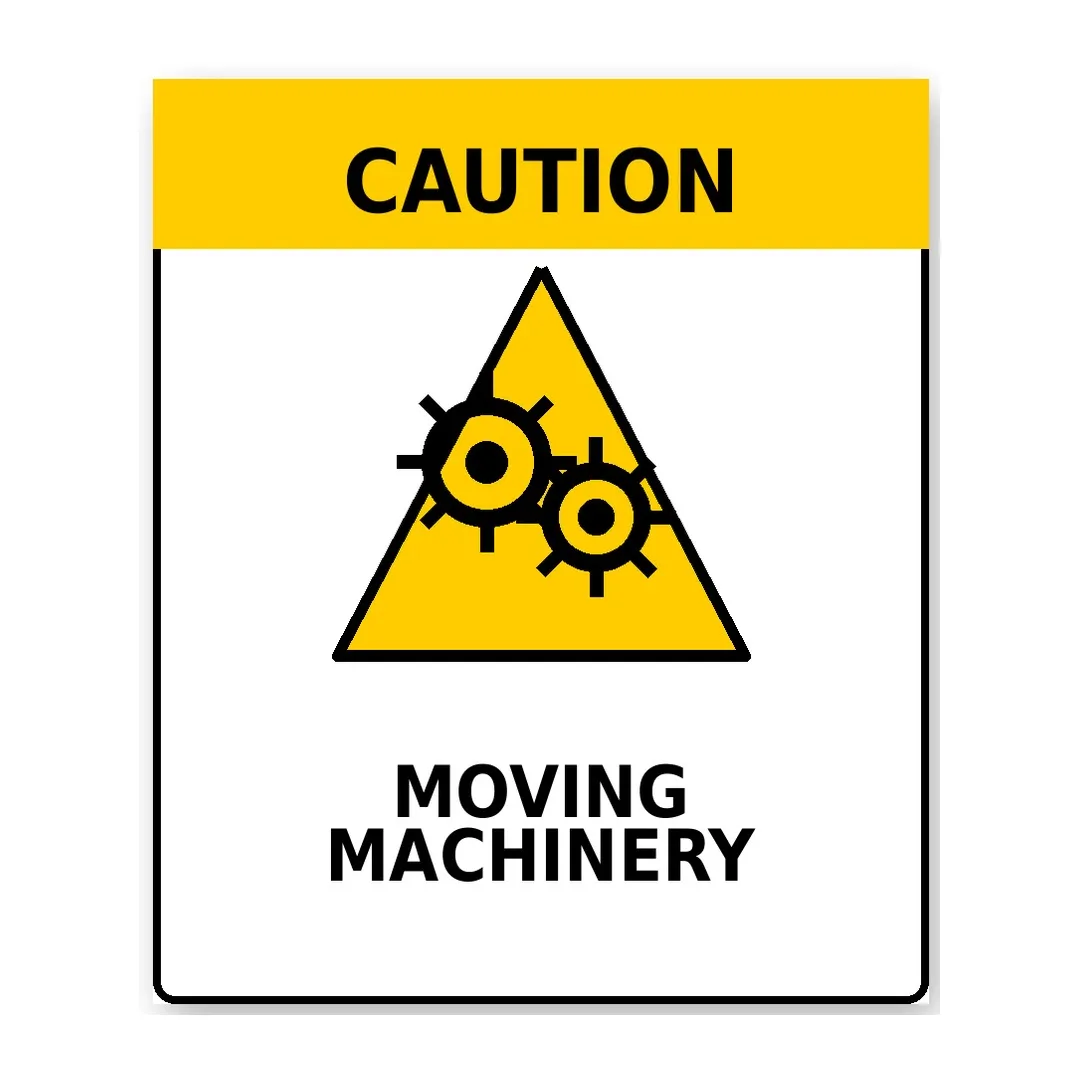 Moving Machinery Sign