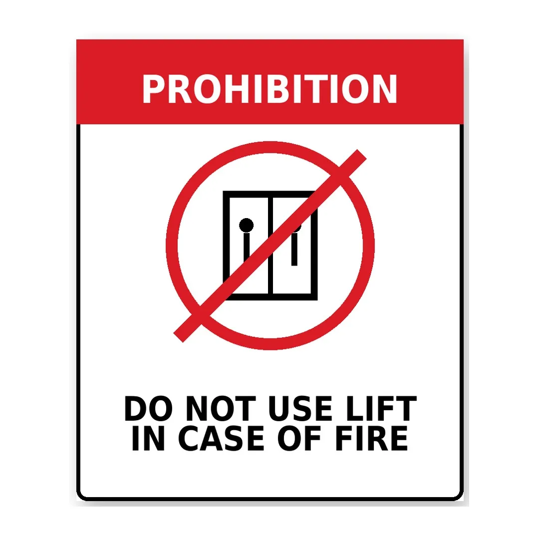 Do Not Use Lift Sign