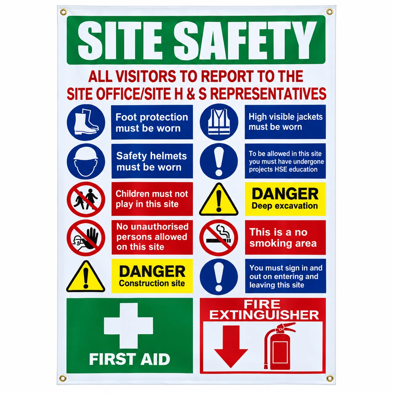 Site Safety Rules Sign
